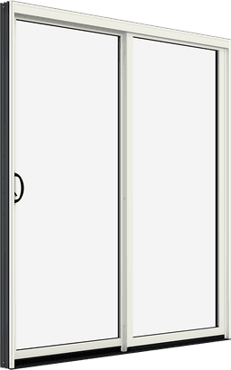 Interior product rendering of Marvin Essential Sliding Patio Door at an angle
