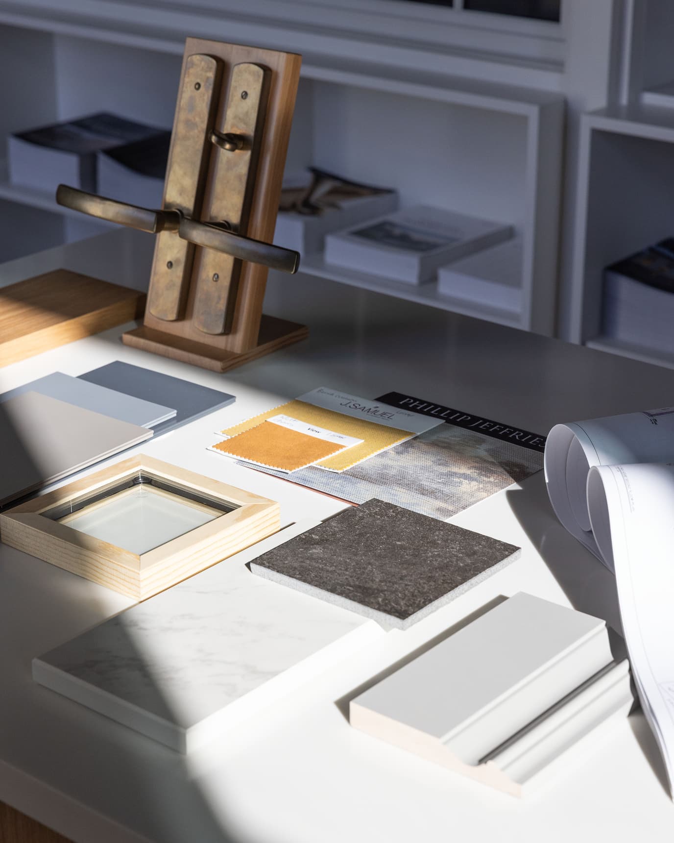 Countertop at Marvin at 7 Tide with design option samples