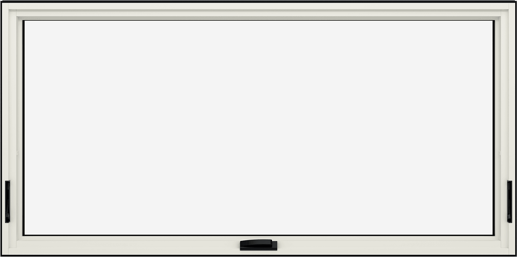 Interior view of a white Marvin Modern Awning window.