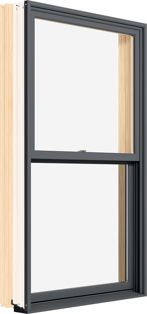A product photo of a Marvin Elevate Double Hung window, exterior view.