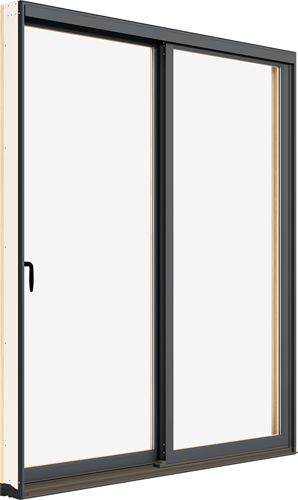 A product photo of a Marvin Elevate Sliding Patio, exterior view.